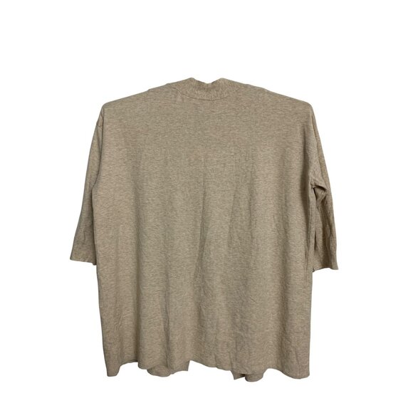 Ava & Viv Womens Neutral Beige Oatmeal Color Open-Front Cardigan Plus Size 3X - Picture 5 of 14